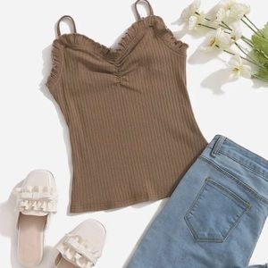 SHEIN girls ribbed tank top